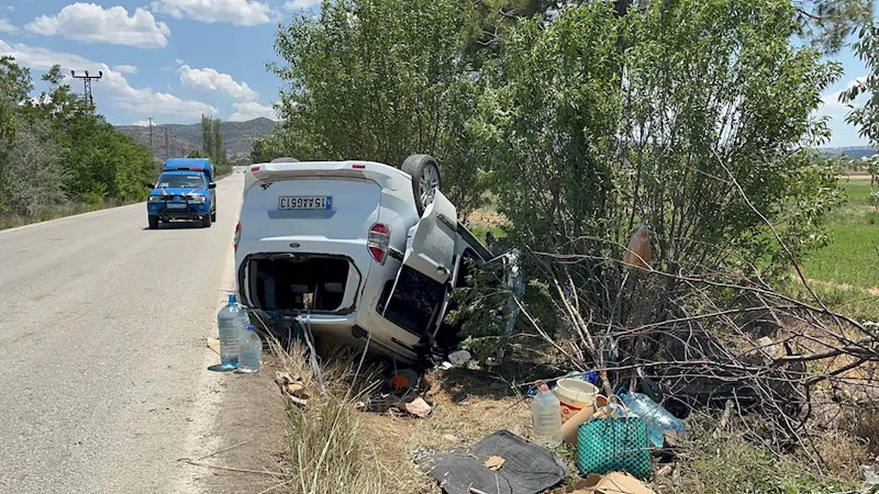 Burdur'da kaza: 2 yaralı