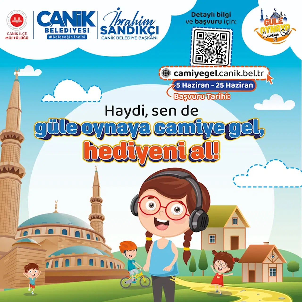 Canik Belediyesi camiye giden çocuklara hediye verecek