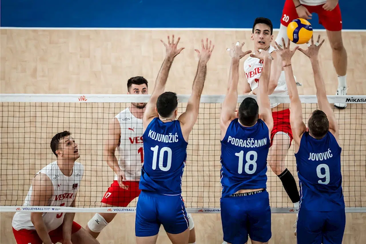 A Milli Erkek Voleybol Takımı, Sırbistan'a 3-1 mağlup oldu