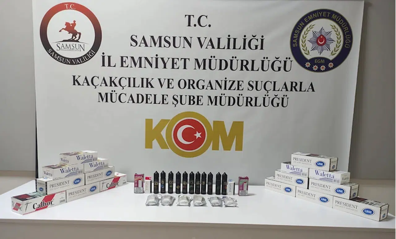 Samsun'da kaçakçılık operasyonunda 2 şüpheli yakalandı