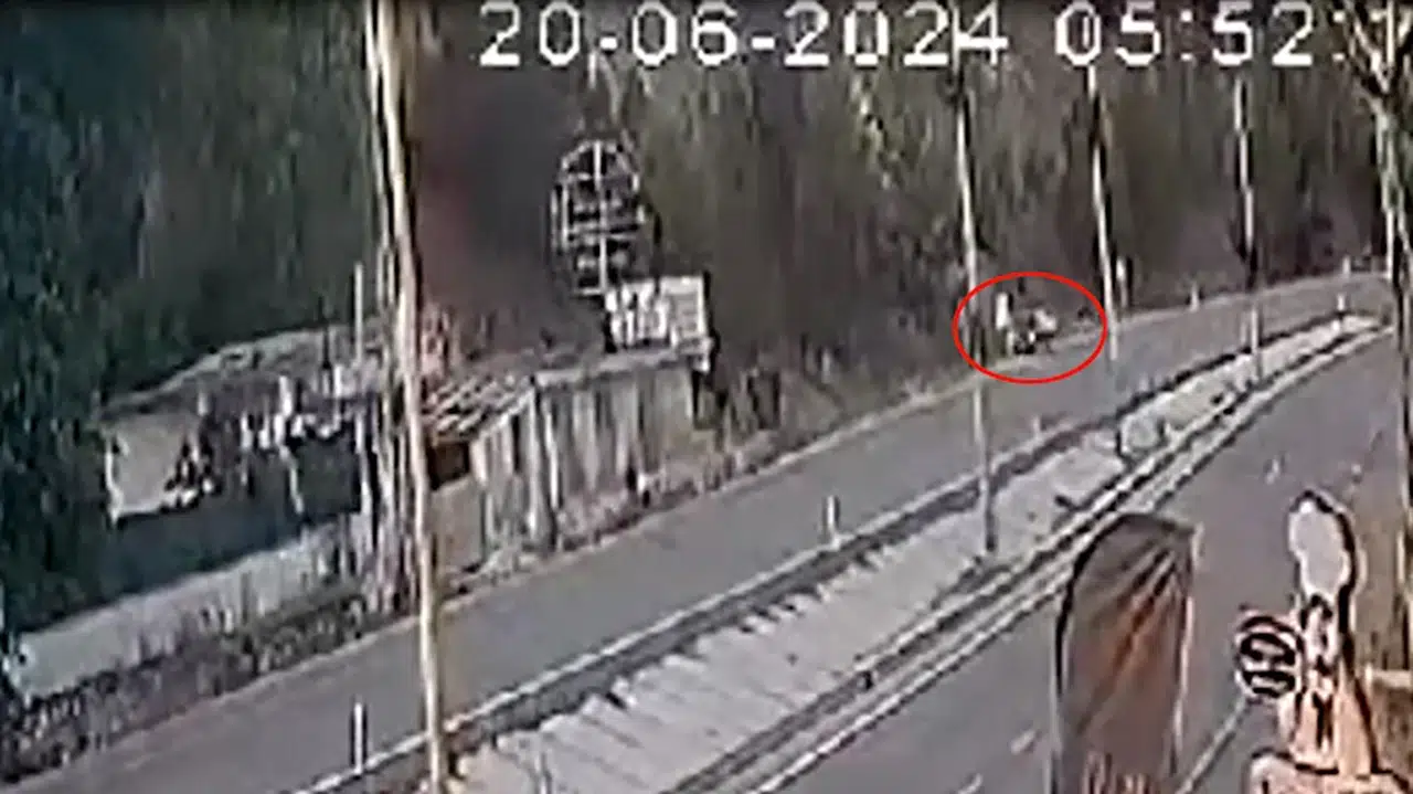 Takla atan otomobil kamerada