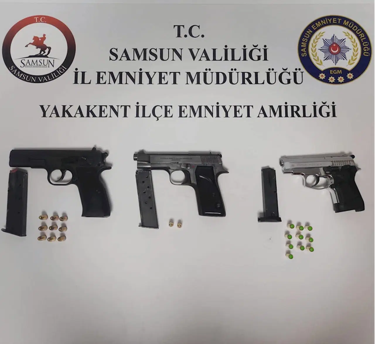 Samsun'da düğünde havaya ateş açan 3 zanlı yakalandı