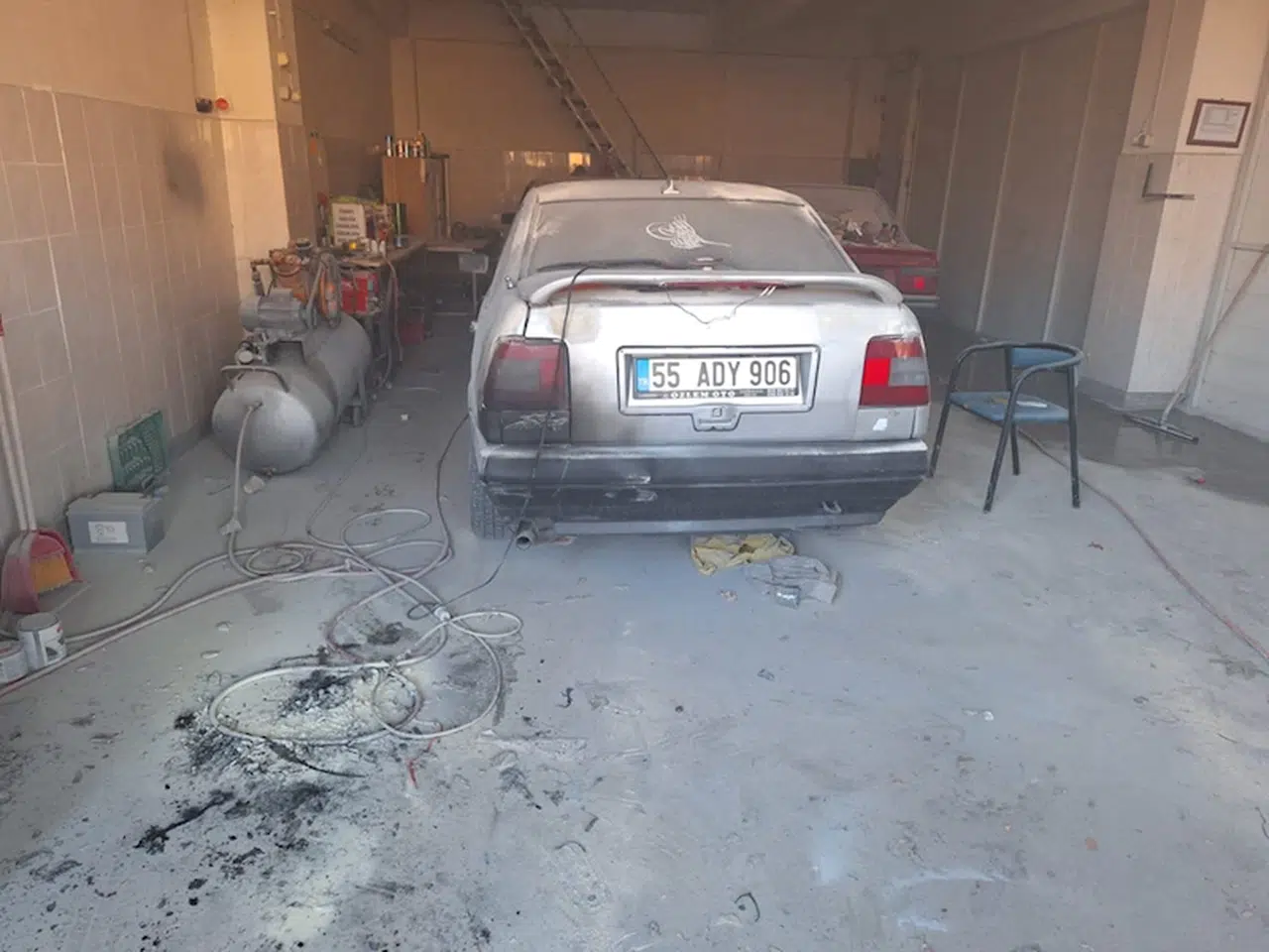 Tokat’ta iki otomobilde çıkan yangında hasar oluştu 