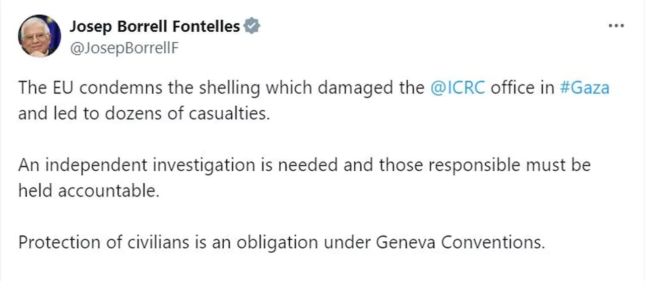 AB’den İsrail’in ICRC ofisine düzenlediği saldırıya kınama