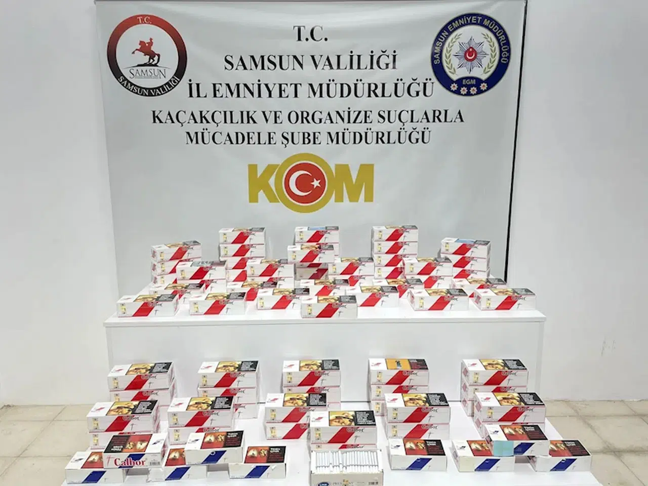 Samsun’da 13 bin boş, 2 bin doldurulmuş makaron ele geçirildi