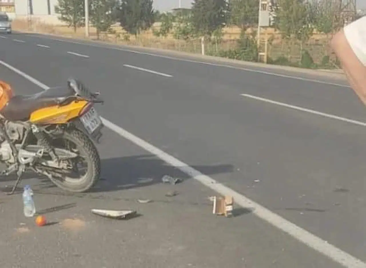 Mardin'de otomobille çarpışan motosikletteki 2 kardeş yaralandı