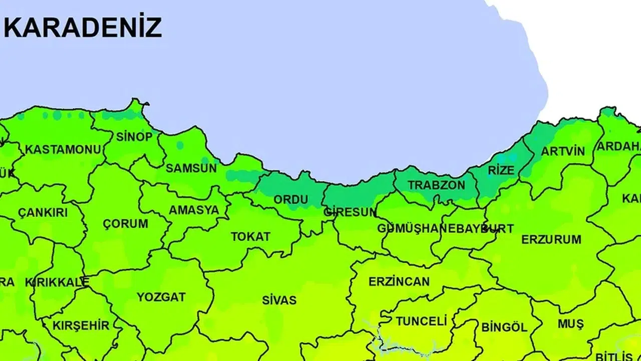 Artvin, Bayburt, Giresun, Gümüşhane, Ordu, Rize, Samsun ve Trabzon'da çarşamba günü başlıyor! Haydi bereketli olsun