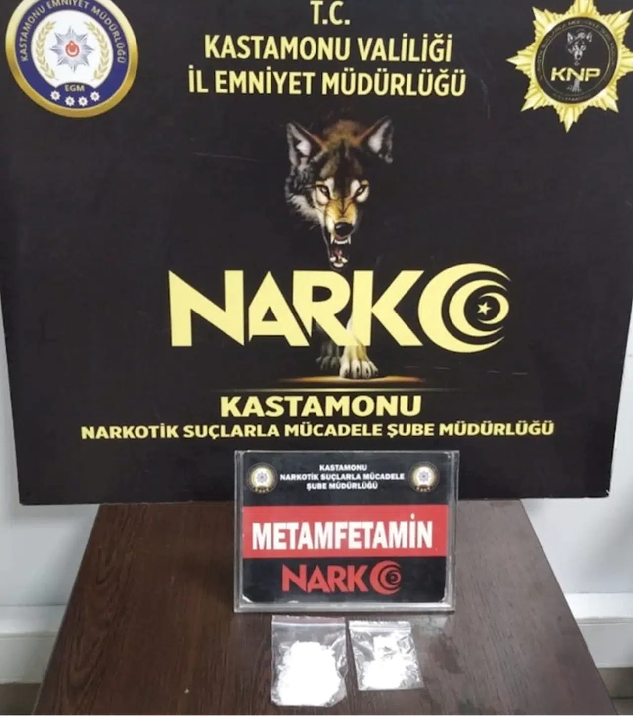 Kastamonu'da otomobilin fren lambasında uyuşturucu bulundu