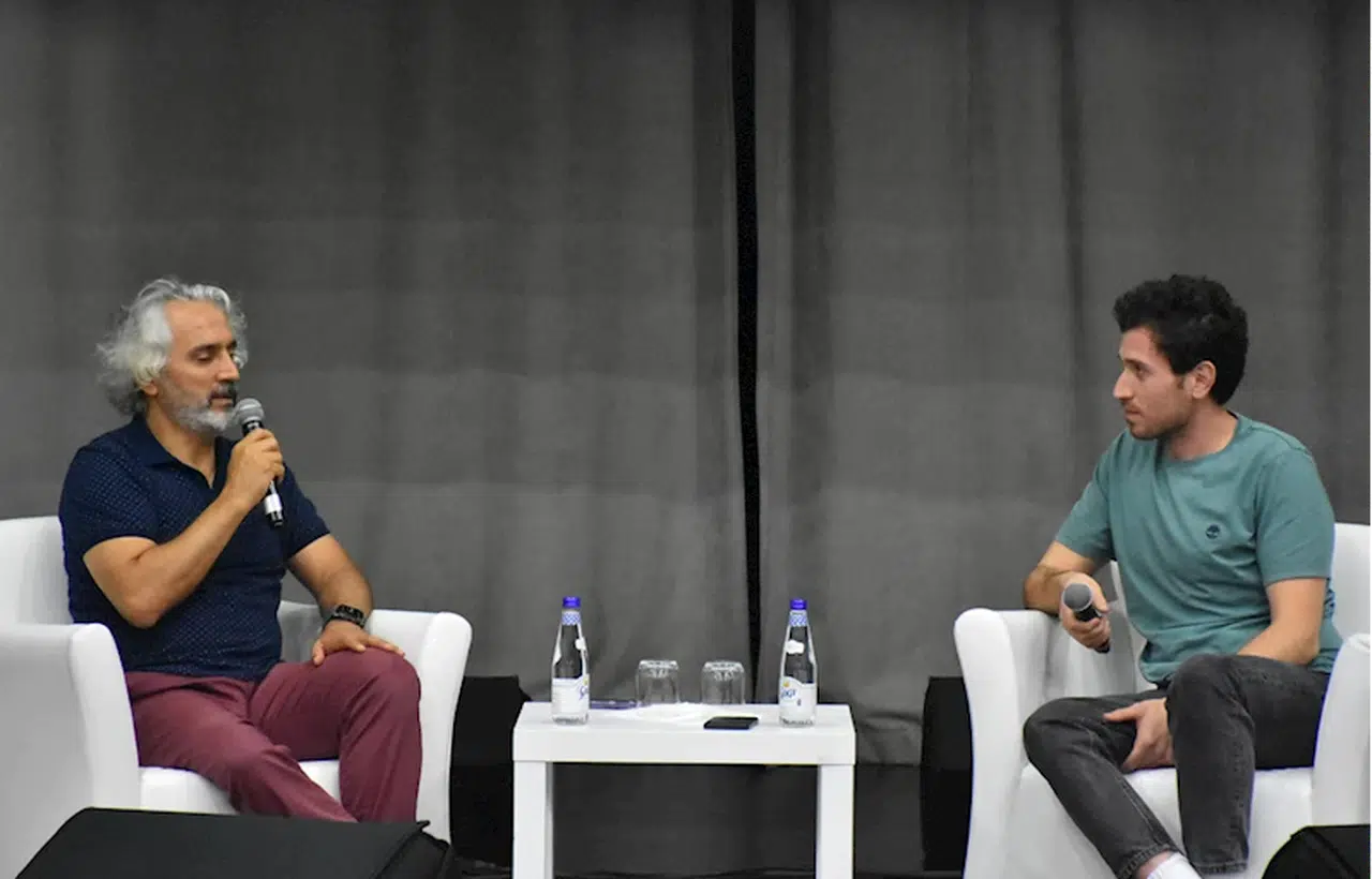 Filistinli yönetmen Mohammed Almughanni, Trabzon'da sinemaseverlerle bir araya geldi: