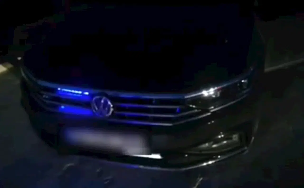 Edirne'de 'çakarlı' otomobilin sürücüsüne 6 bin 439 lira ceza