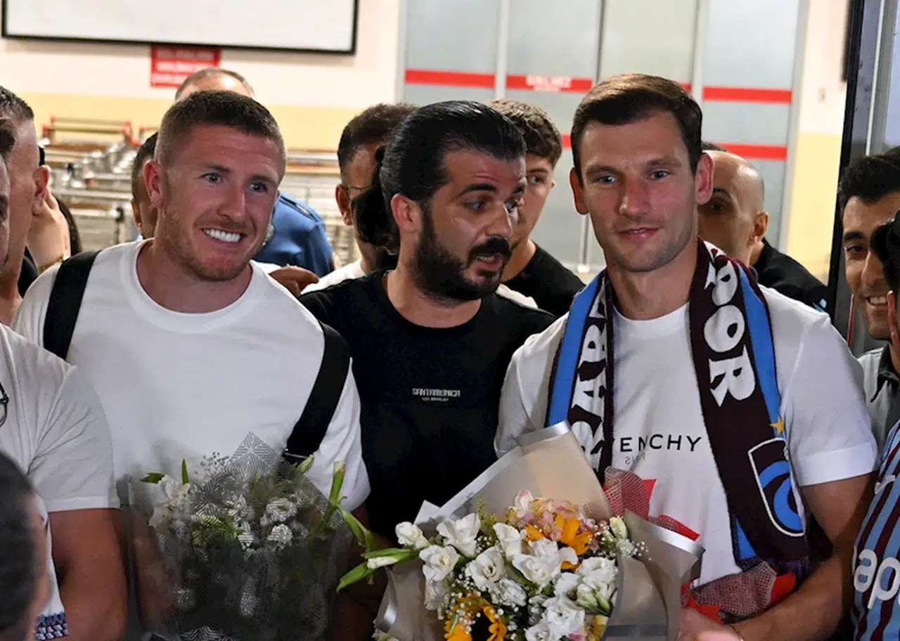 Trabzonspor'un transfer görüşmelerine başladığı Barisic ve Lundstram, Trabzon'a geldi