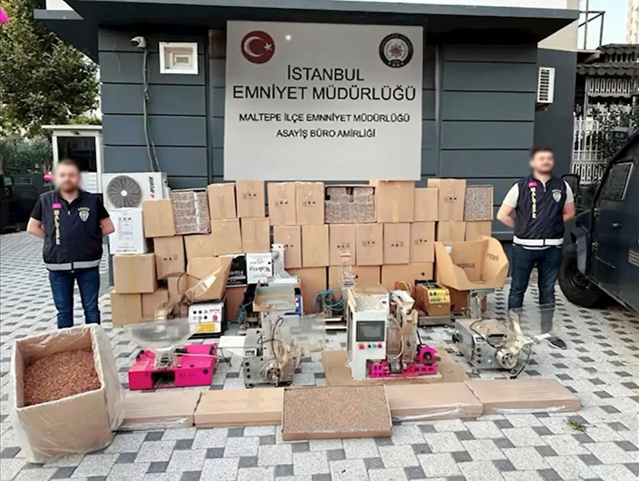 İstanbul- Maltepe'de kaçak sigara operasyonu