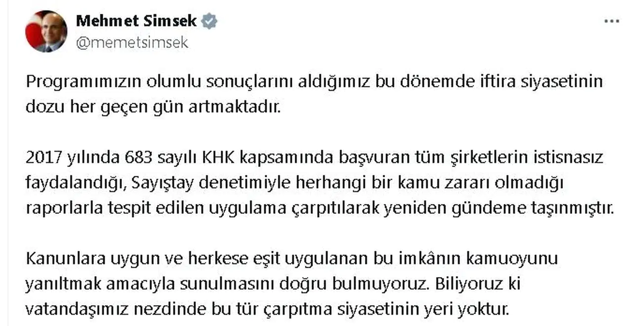 Hazine ve Maliye Bakanlığı, CHP'li Yavuzyılmaz'ın iddialarını yanıtladı (2)
