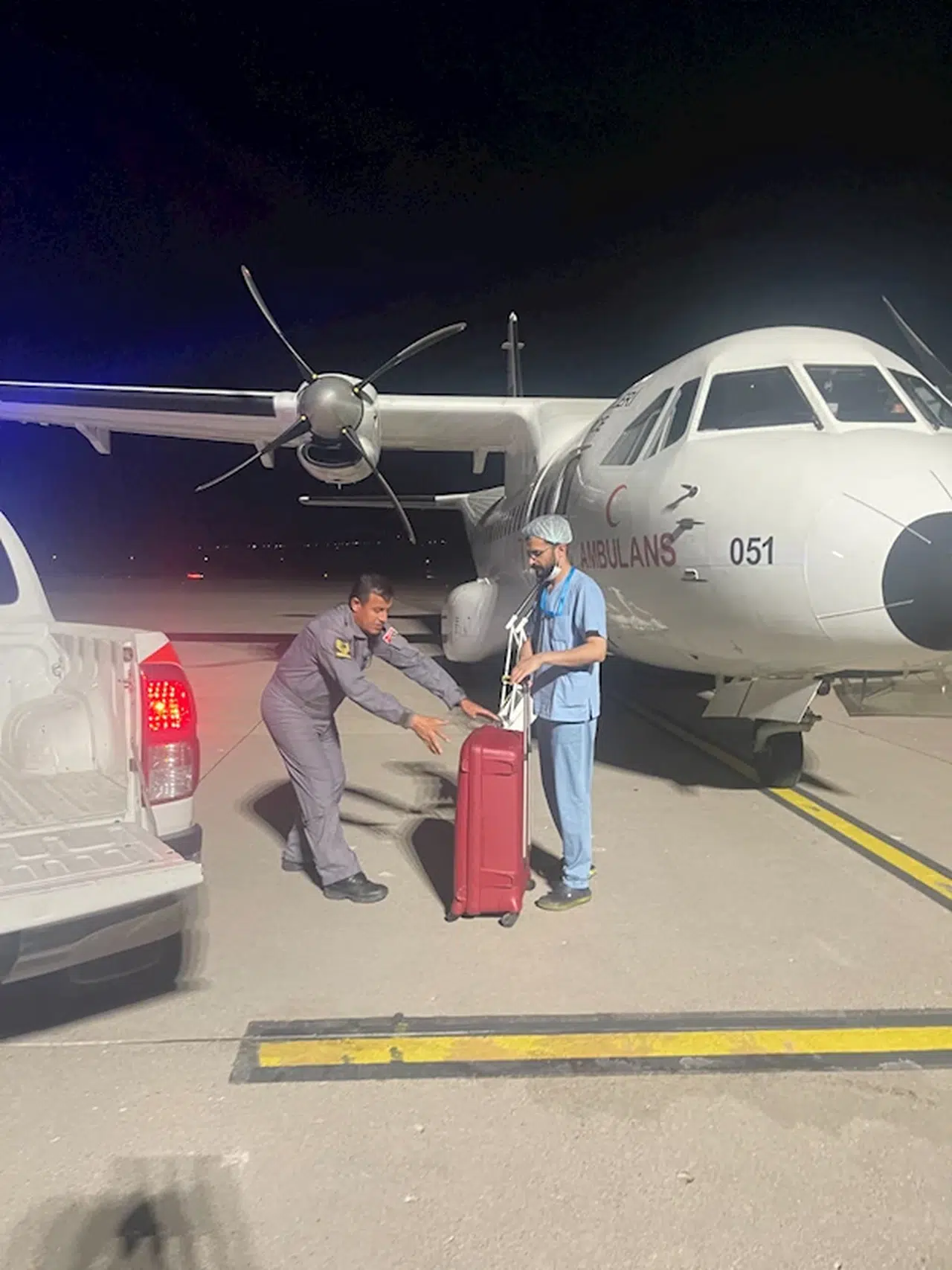 Nevşehir'deki kalp grefti, ambulans uçakla Ankara'ya getirildi