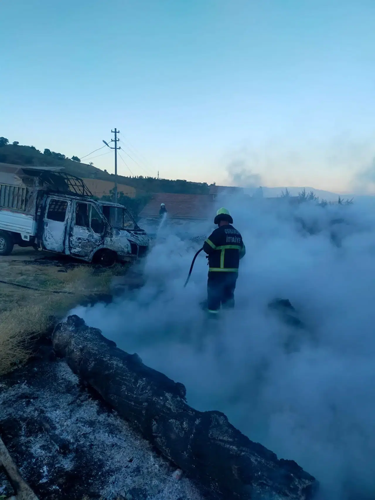 Çorum'da evde çıkan yangın söndürüldü