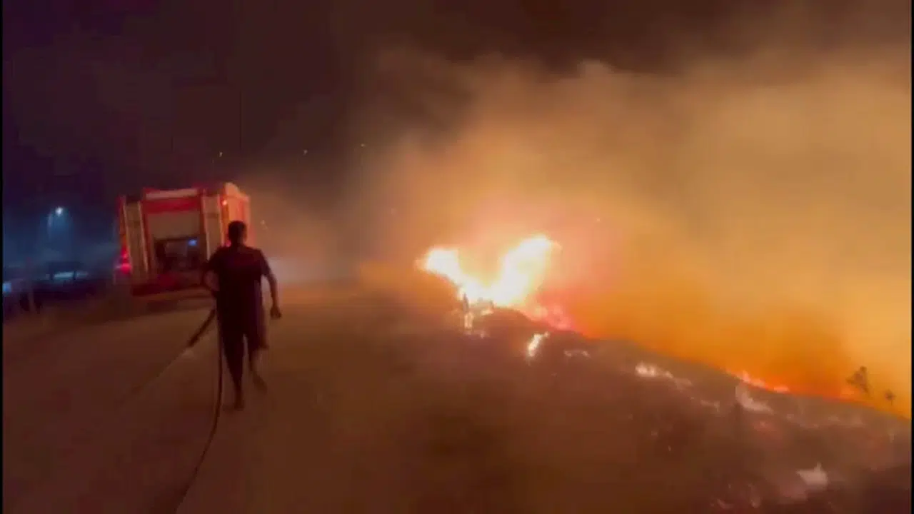 Kahramanmaraş'taki anız yangını 5 saatte söndürüldü