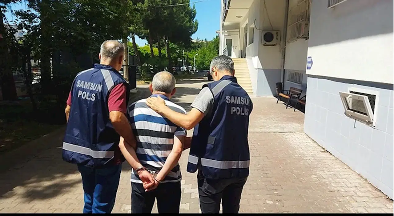 Samsun'da 10 yıl 10 ay hapis cezası bulunan firari yakalandı