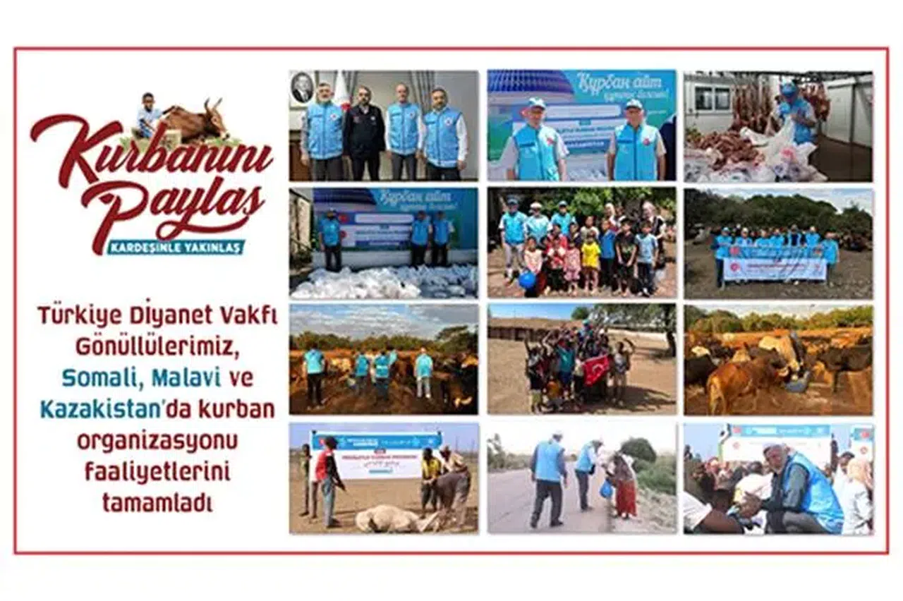 Diyanet Vakfı Gönüllüleri Somali, Malavi ve Kazakistan'da Kurban Bayramı Sevincini Yaşattı