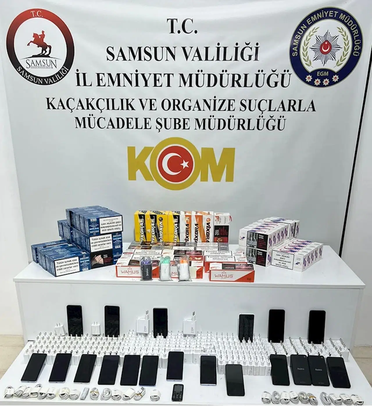 Samsun'da kaçakçılık operasyonunda 2 şüpheli yakalandı