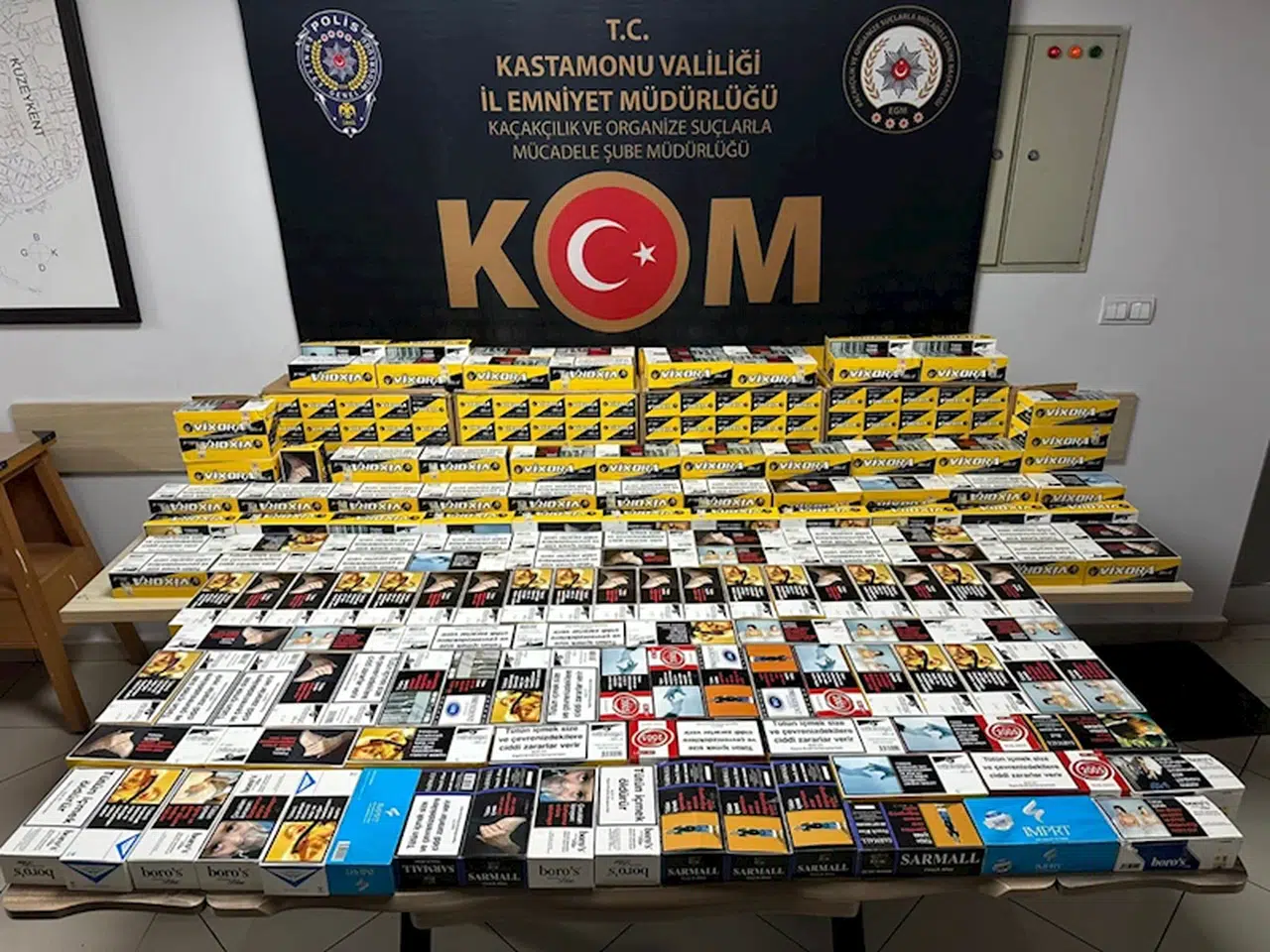 Kastamonu'da 80 bin 200 makaron ele geçirildi