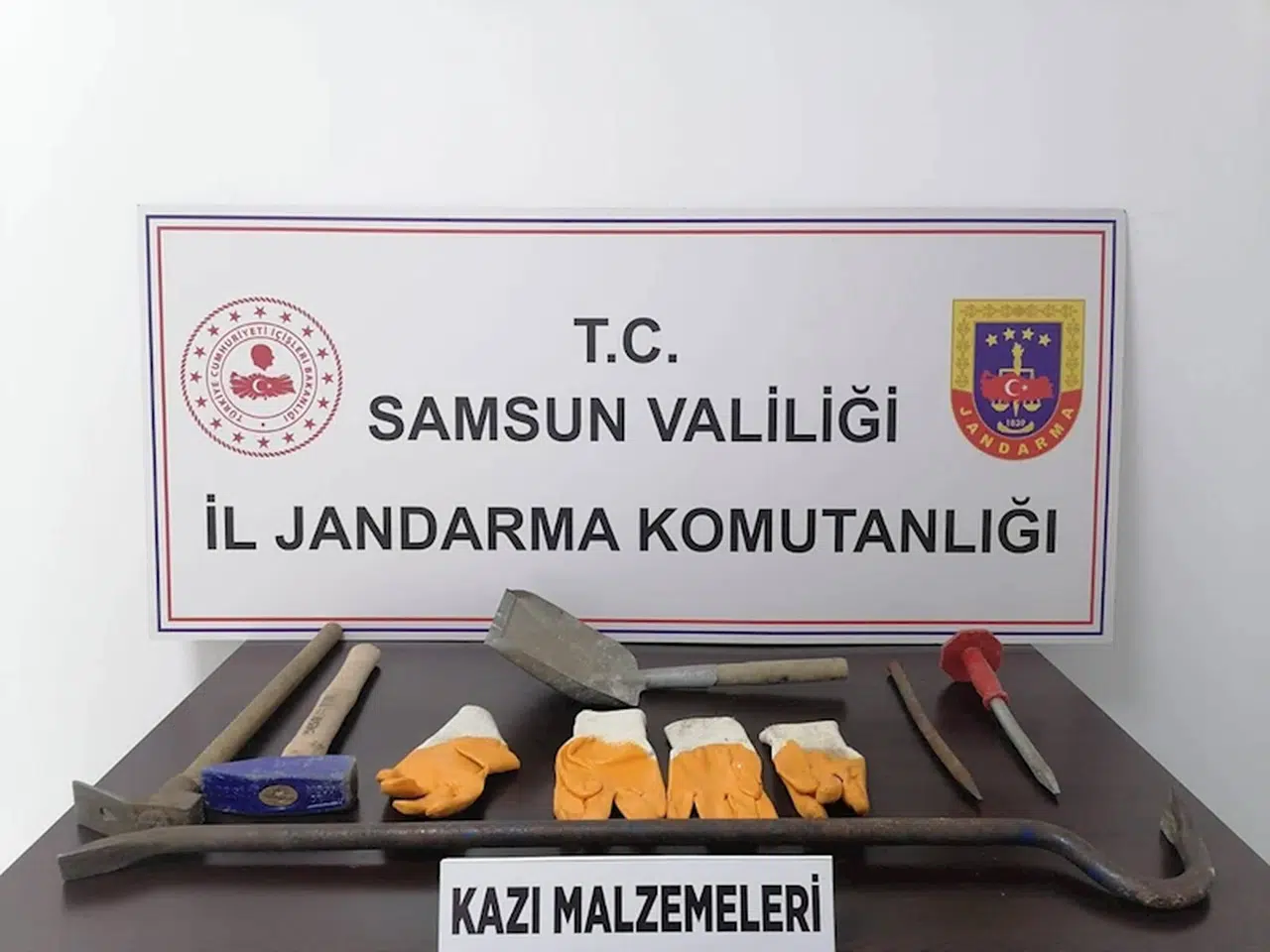 Samsun'da kaçak kazı yapan 5 kişi suçüstü yakalandı