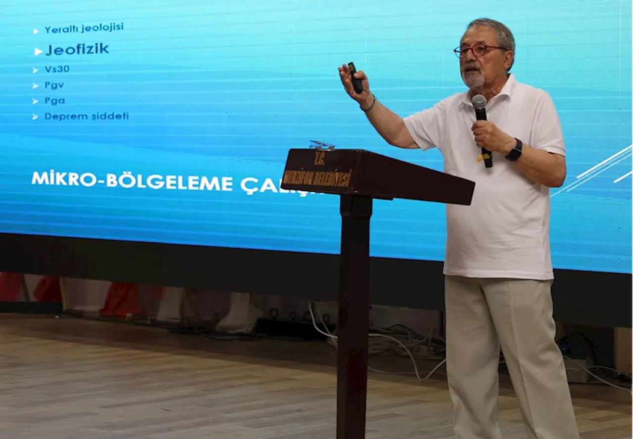 Prof. Dr. Naci Görür, Amasya'da seminerde konuştu: