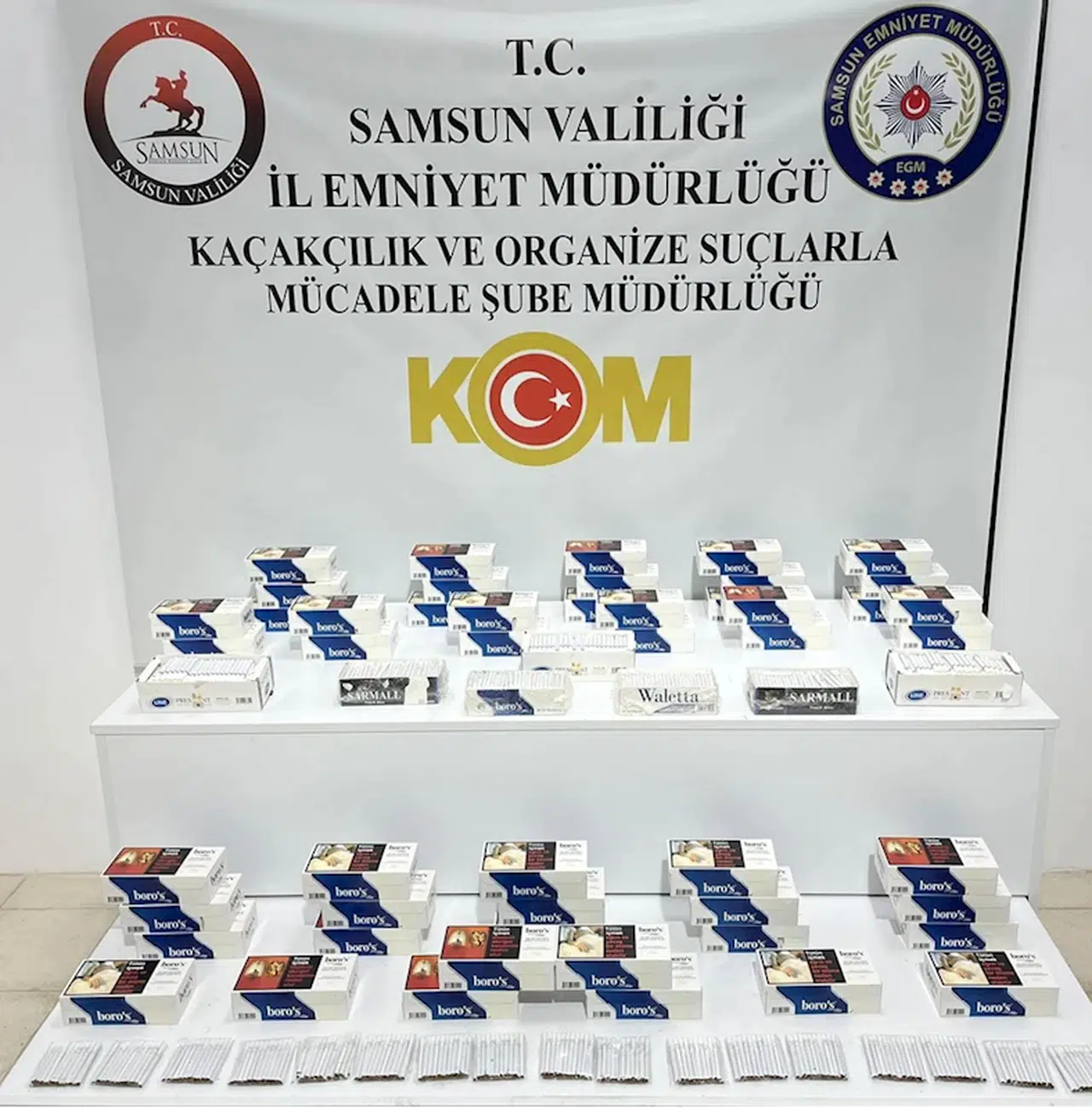 Samsun'da 11 bin 760 makaron ele geçirildi