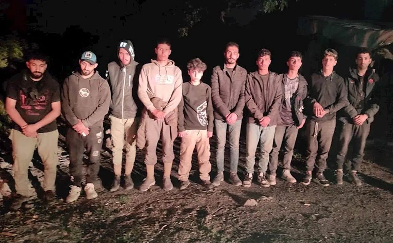 Edirne'de 10 kaçak göçmen yakalandı 