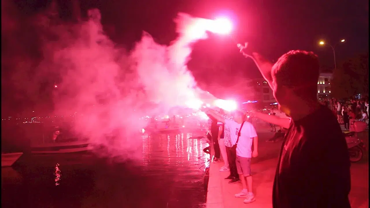 Samsunspor’un 59’uncu yılına özel meşale şov