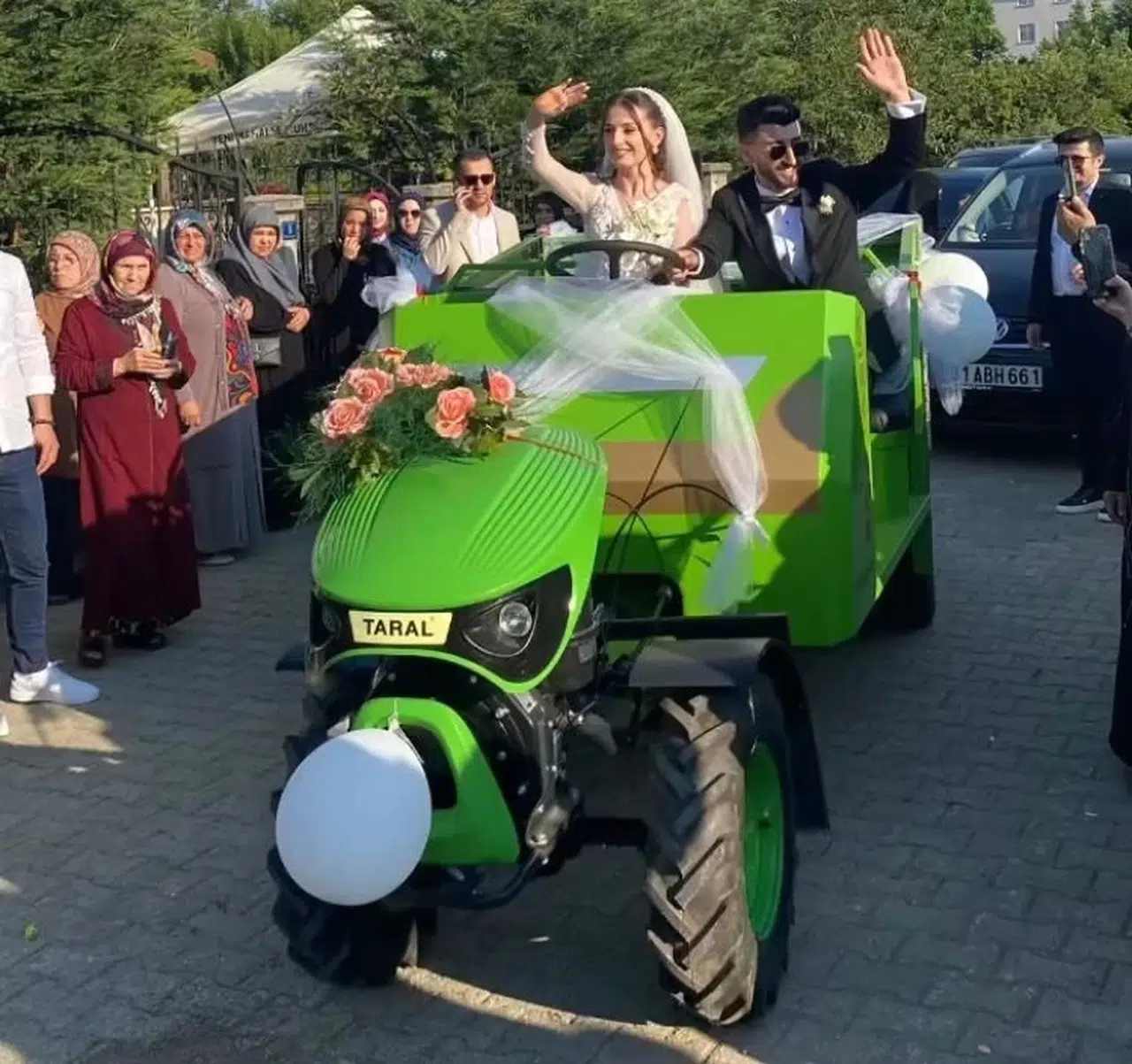 'Patpat' gelin arabası oldu 