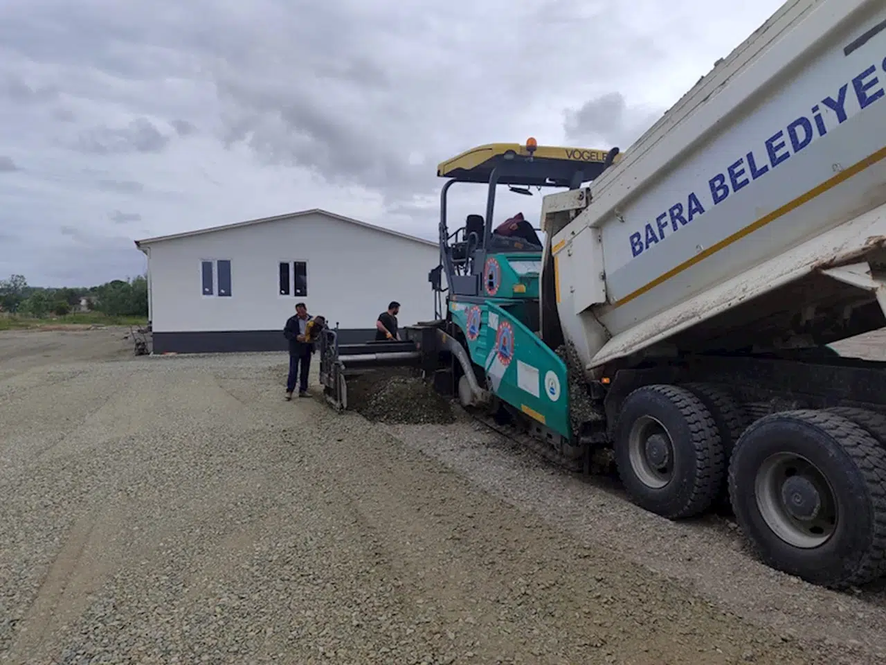 Bafra'da tır parkı çalışmalarında sona yaklaşıldı