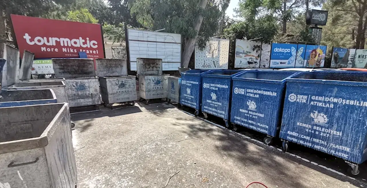 Kemer'de temizlik çalışmaları