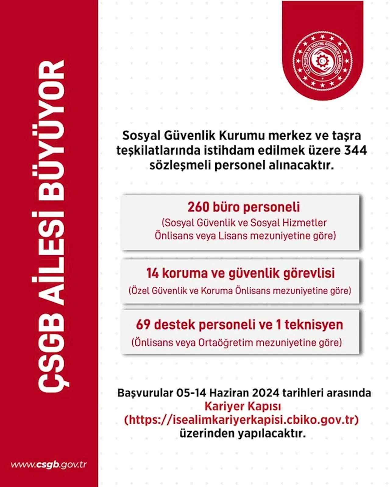 Bakan Işıkhan: SGK'ya 344 sözleşmeli personel alınacak