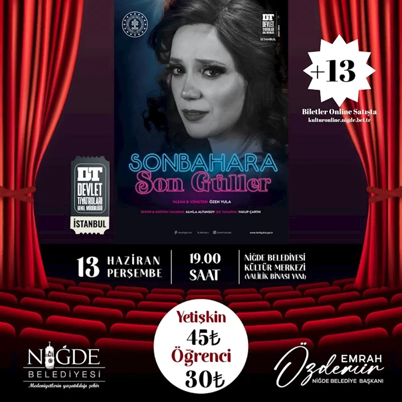 Niğde Belediyesi'nden  yeni tiyatro oyunu