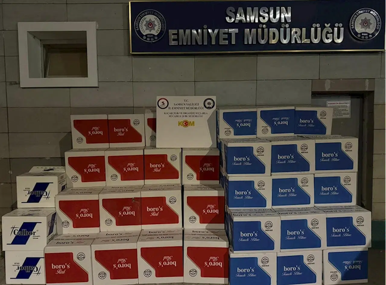 Samsun'da 1 milyon 80 bin makaron ele geçirildi