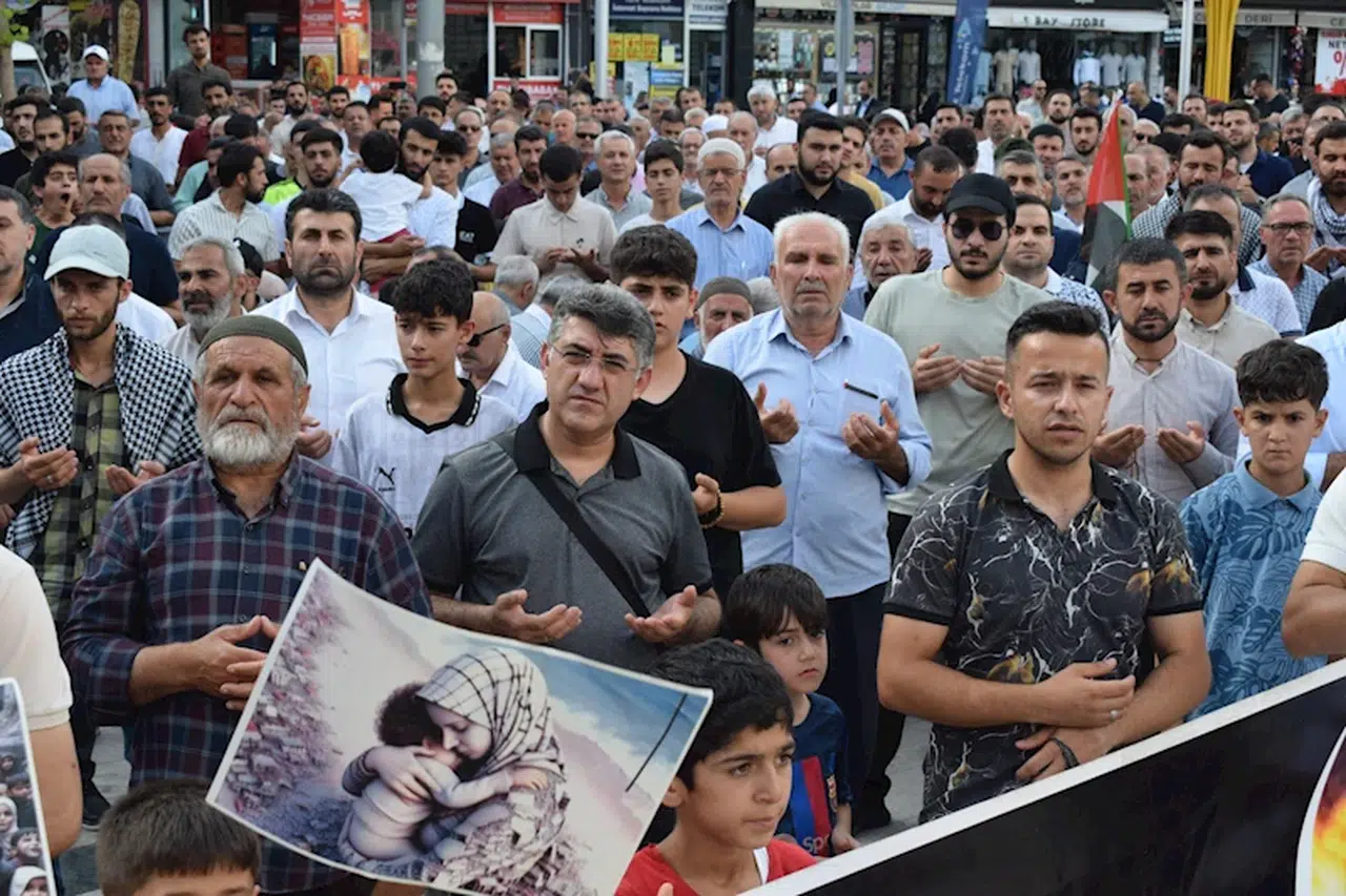 Batman'da İsrail protestosu