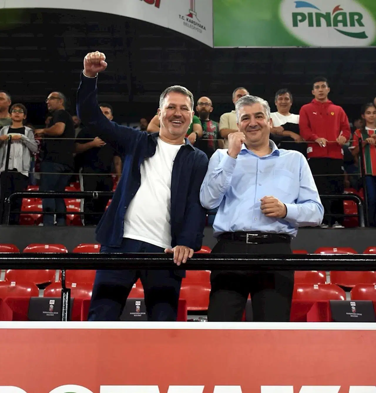 Pınar Karşıyaka'da Ustaoğlu ve Sarıca devam