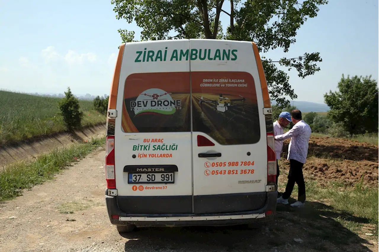 "Zirai ambulans" bitki sağlığı için tarlalarda 