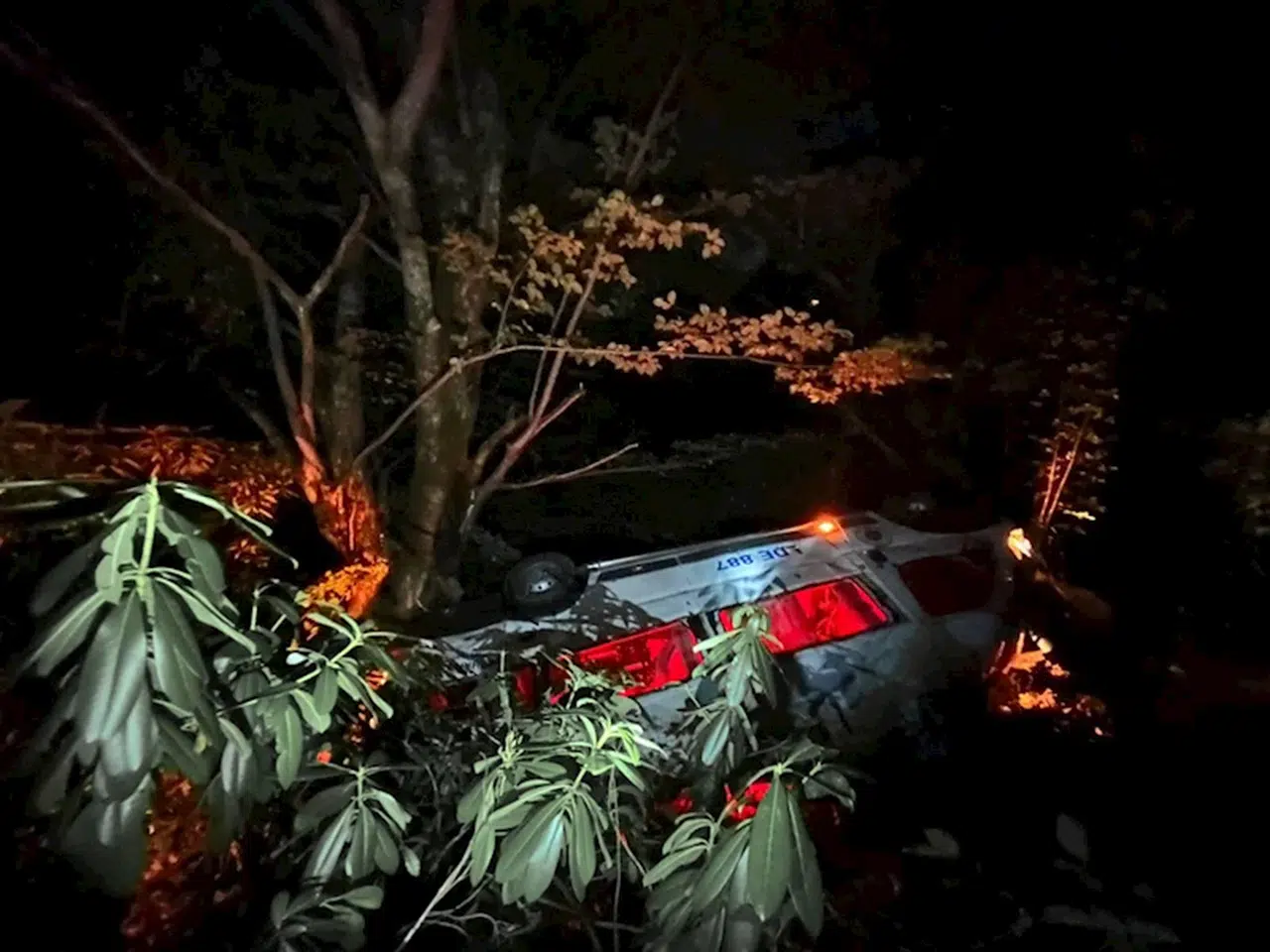 Gümüşhane'de uçuruma devrilen minibüsteki 6 kişi yaralandı