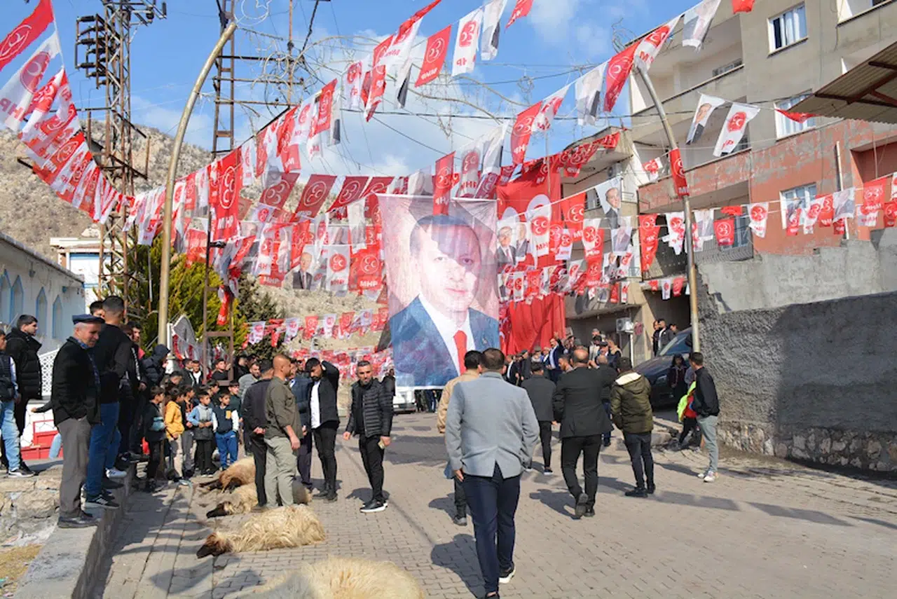 MHP Lideri Bahçeli için Cudi Dağı eteklerinde kurban kestiler