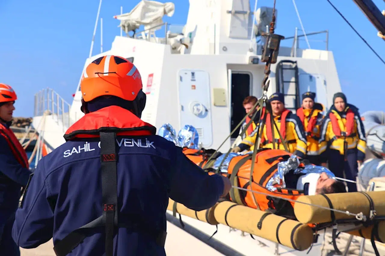 Edirne'de, Sahil Güvenlik ve 112 işbirliğiyle ‘tıbbi tahliye eğitimi’ 