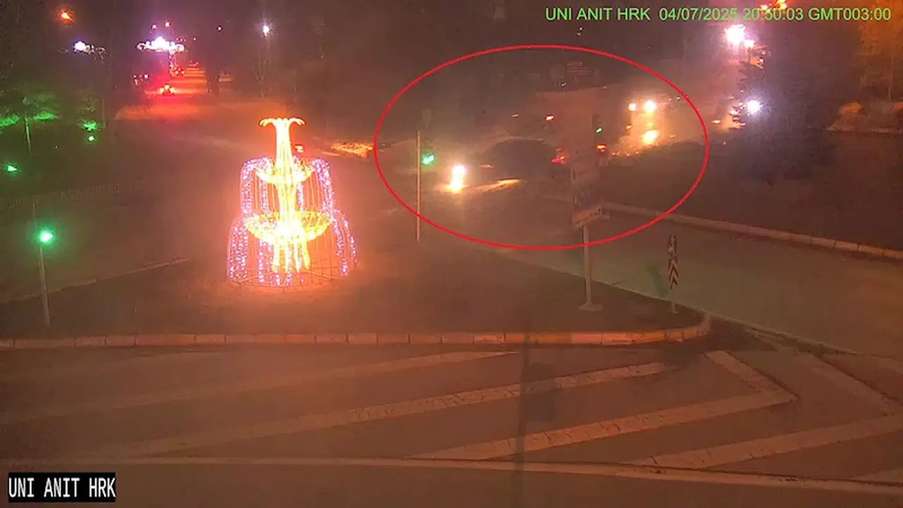 Erzurum'da 8 kişinin yaralandığı kazanın görüntüleri ortaya çıktı