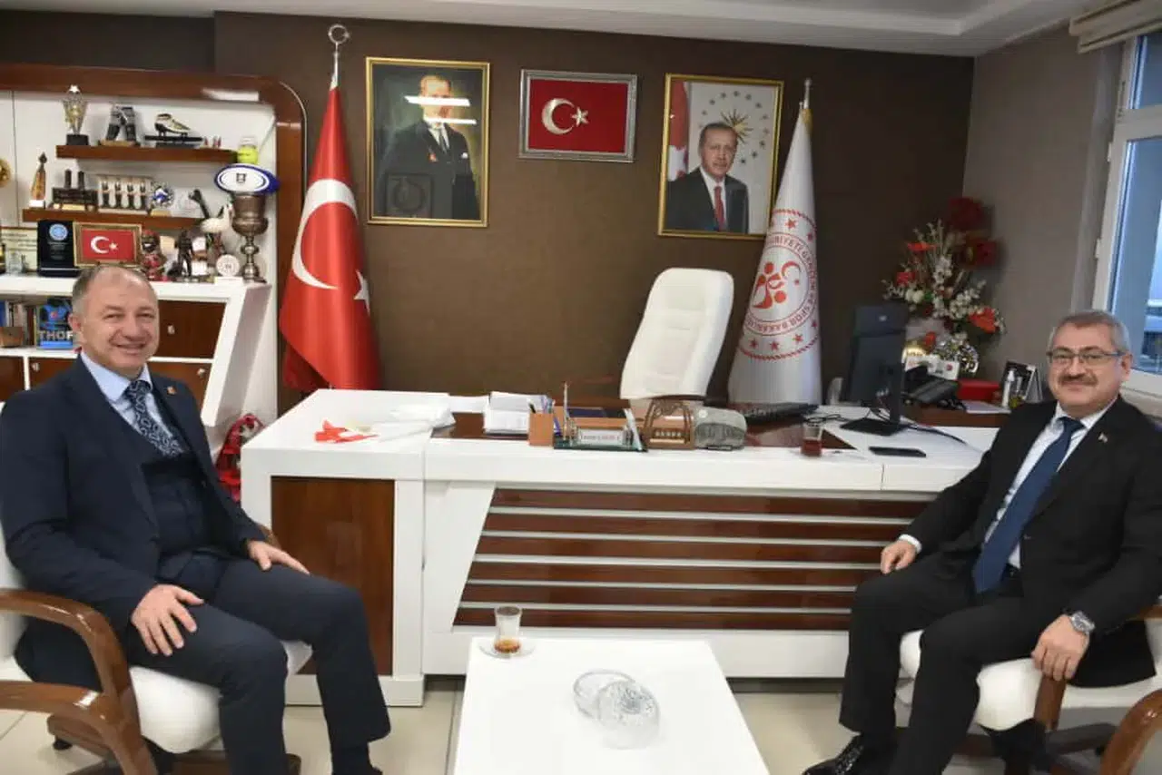 Erzurum'da Müftü Çapçı ve Gençlik Spor İl Müdürü buluştu