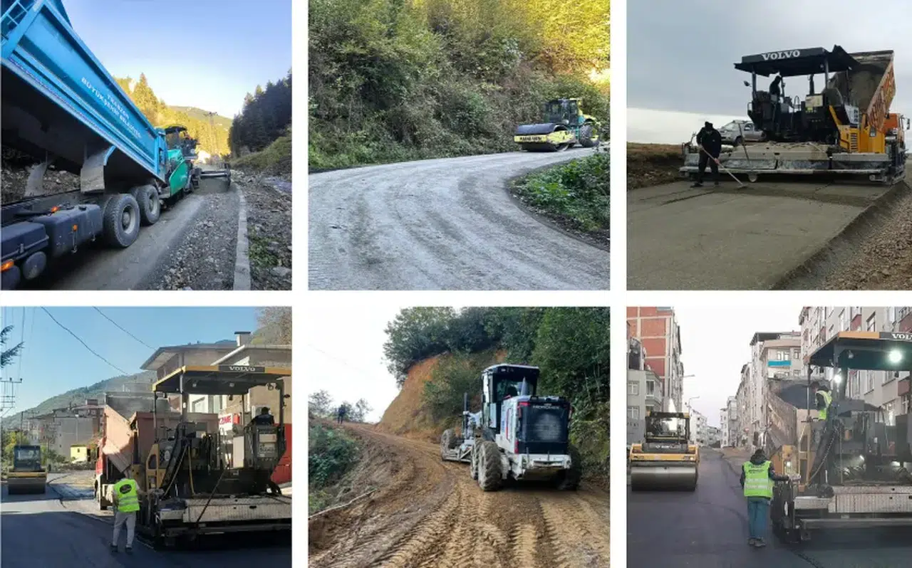 Trabzon Büyükşehir Belediyesi Yol Çalışmalarını Sürdürüyor