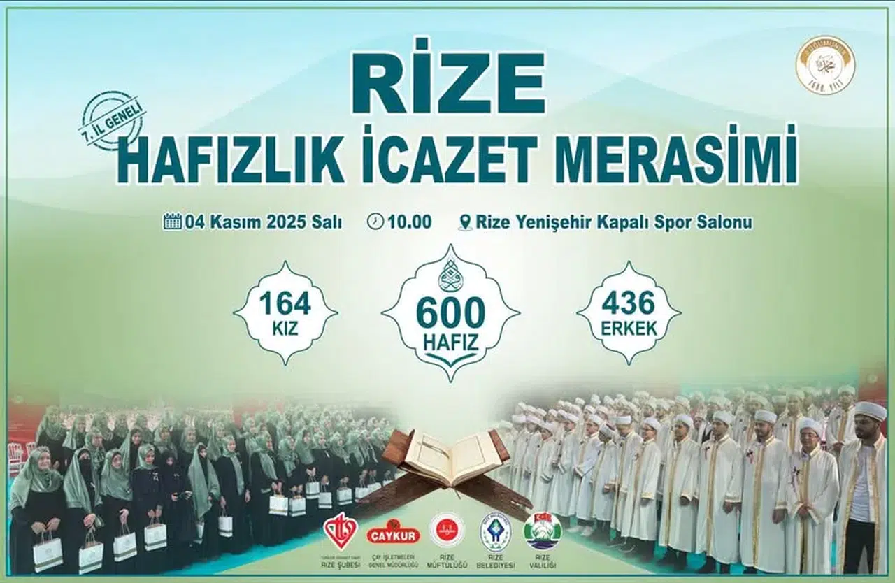 Rize’de 600 Hafız İçin İcazet Heyecanı