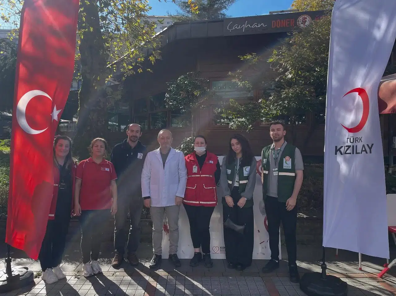 Rize Yeşilay, Kan Alma Birimi'nde farkındalık etkinliği düzenledi ve dayanışma mesajı verdi