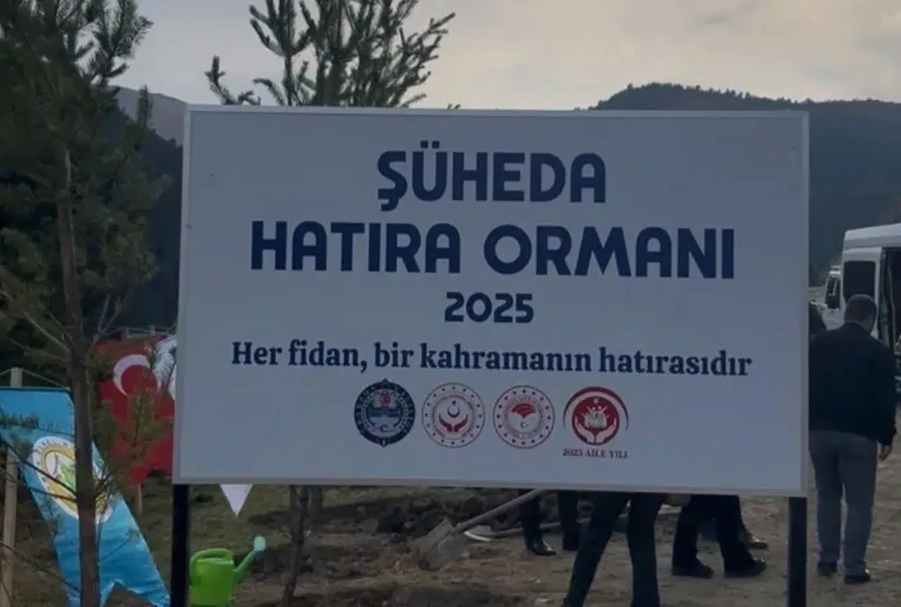 Trabzon Şüheda Hatıra Ormanı’na Fidanlar Toprakla Buluştu