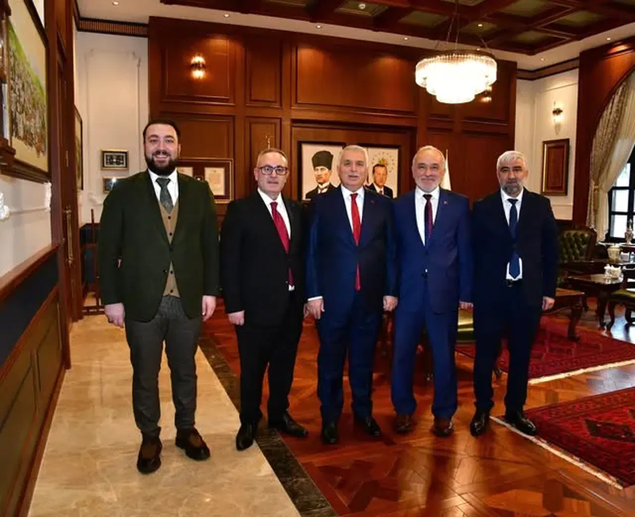 Vali Yıldırım, Diyanet Hak Sendikası Yöneticilerini Kabul Etti