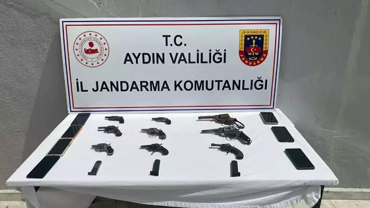 Aydın'da silah ticareti operasyonuna 3 gözaltı