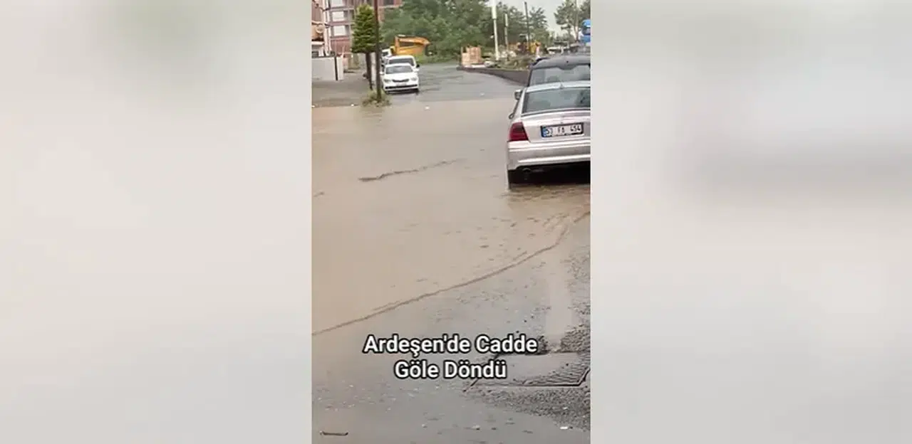 Ardeşen Fırtına Mahallesi’nde Cadde Göle Döndü: Kalıcı Çözüm Bekleniyor